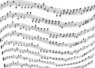 Image showing partition of music