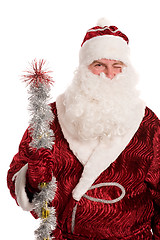 Image showing Santa Claus gives a wink