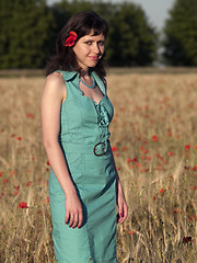 Image showing Girl in field