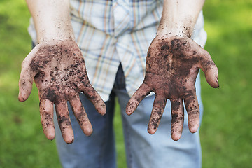 Image showing Dirty hands