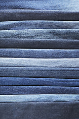 Image showing Blue denim