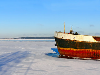 Image showing ship in ice