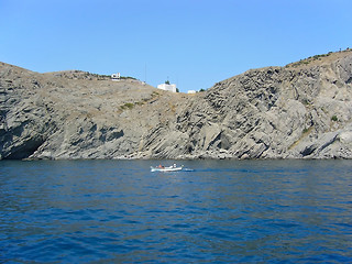 Image showing Sea and rock landscape