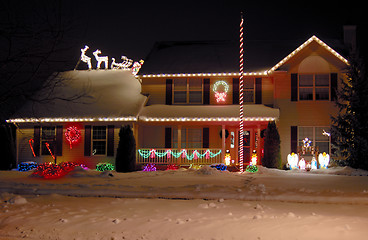 Image showing Decorative Home Christmas Lights