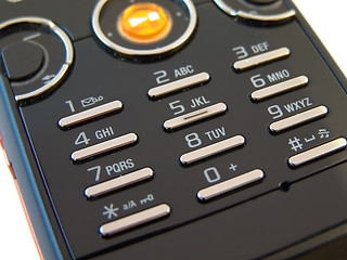 Image showing Mobile phone buttons