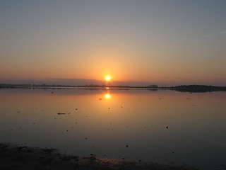 Image showing Reflected sun. Larnaca. Cyprus