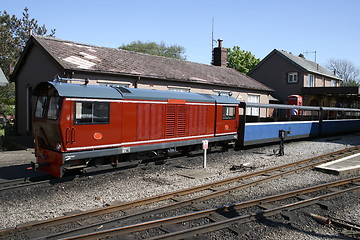 Image showing miniature diesel train