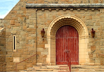 Image showing Old Church Door