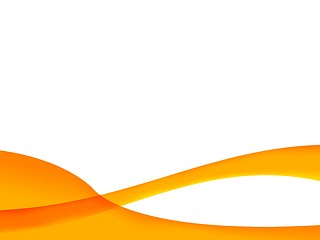 Image showing Orange Wave Background
