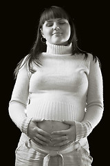 Image showing pregnant woman portrait