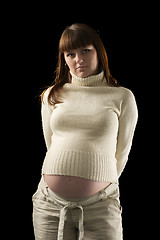 Image showing pregnant woman portrait