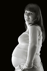 Image showing pregnant woman portrait