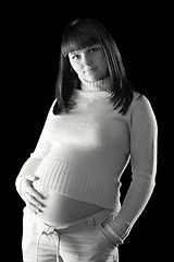 Image showing pregnant woman portrait