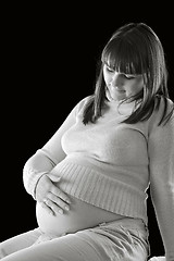 Image showing pregnant woman portrait