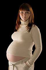 Image showing pregnant woman portrait