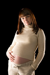 Image showing pregnant woman portrait