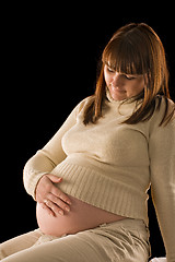 Image showing pregnant woman portrait