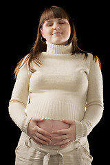 Image showing pregnant woman portrait