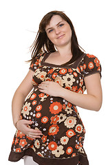 Image showing happy pregnant woman portrait