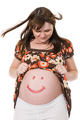 Image showing happy pregnant woman