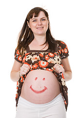 Image showing happy pregnant woman