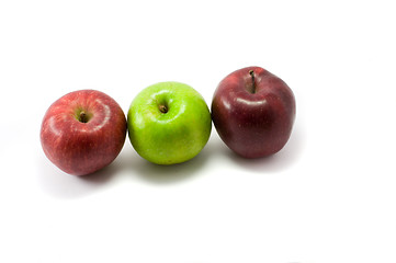 Image showing Red and green apples