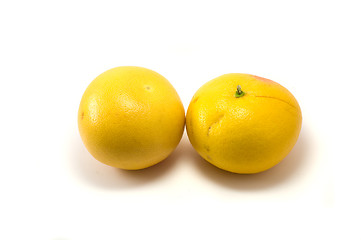 Image showing Two grapefruits