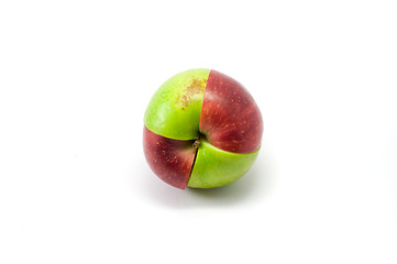 Image showing Mixed red and green apples 