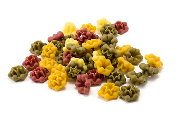 Image showing Mixed colored pasta