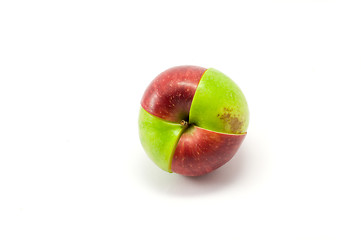 Image showing Mixed red and green apples