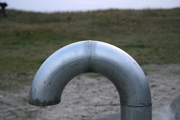 Image showing pipe at beach