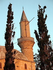 Image showing Mosque tower. Larnaca. Cyprus