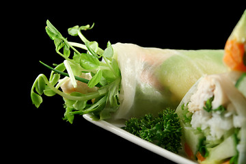 Image showing Vietnamese Rice Paper Rolls