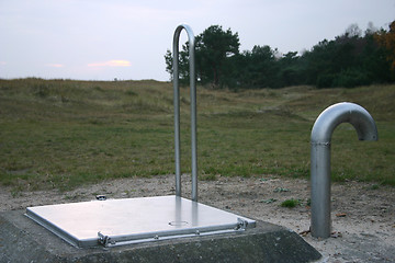 Image showing pipe at beach