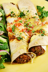 Image showing Beef And Bean Enchiladas 