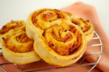 Image showing Baked Ham Scrolls