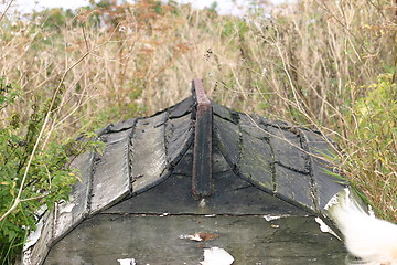 Image showing boat upside down