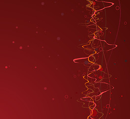 Image showing Red Abstract lines background