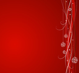 Image showing Red Christmas background