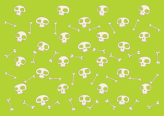 Image showing funny  skulls background
