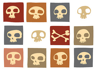 Image showing funny skulls 