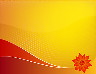 Image showing Orange summer background: