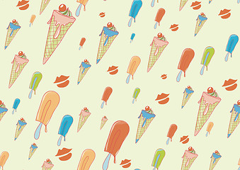 Image showing cool hand-drawn ice creams 