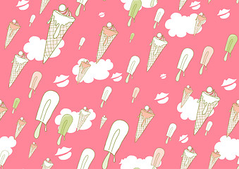 Image showing cool hand-drawn ice creams