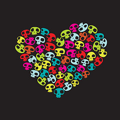 Image showing  funny skulls