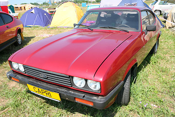 Image showing Vintage Red Sport Car