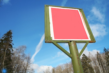 Image showing red billboard