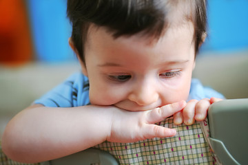 Image showing little boy, soft focus