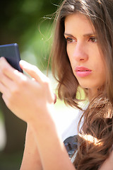 Image showing long-haired girl