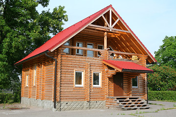 Image showing house with red roof